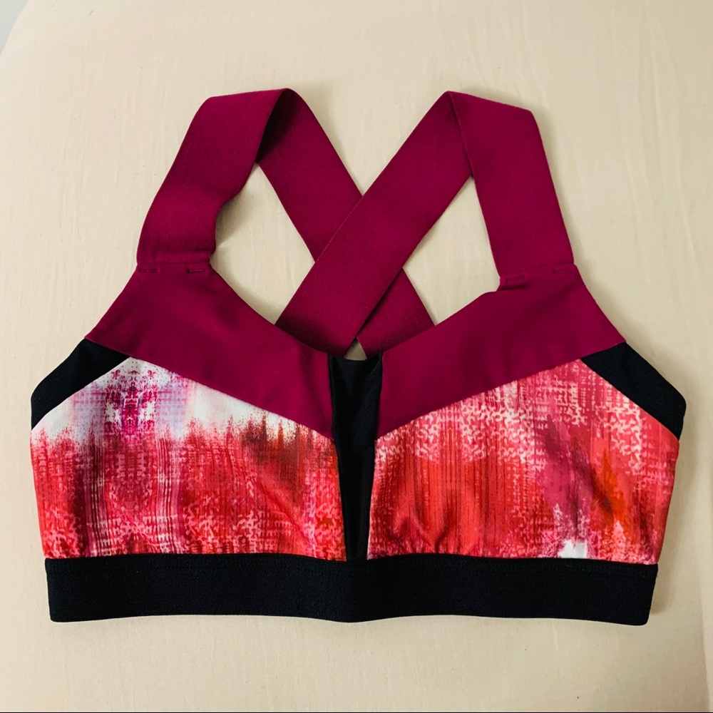 Alo Yoga Paddle Fast Sports Bra Pink/Red